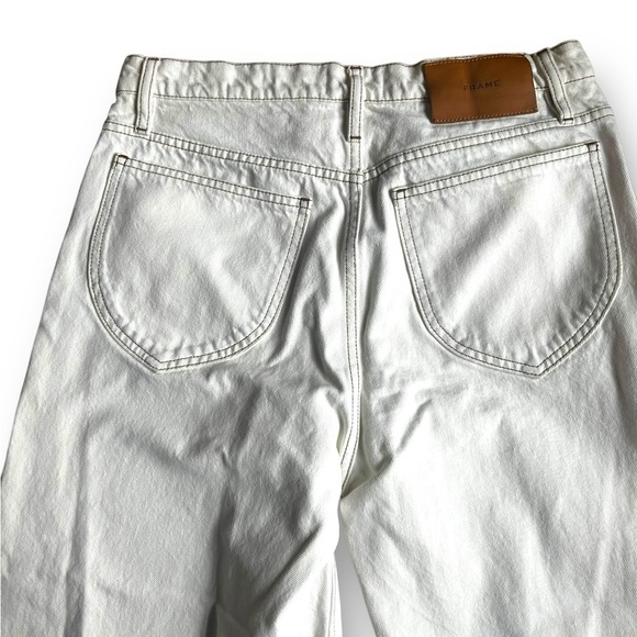 Frame Le Italien Wide Crop Jeans in Blanc White Size 29  Denim - Picture 12 of 15